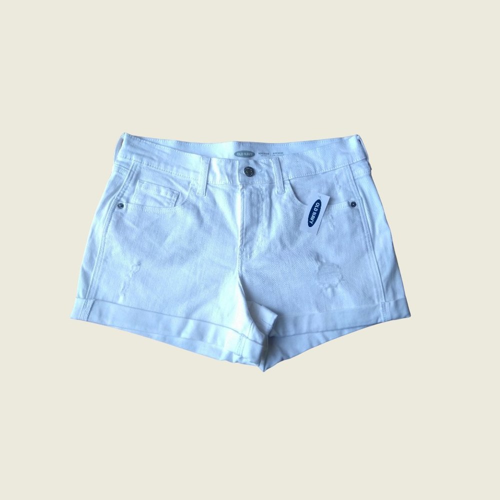 Old Navy Mid-rise Distressed Boyfriend Jean Short